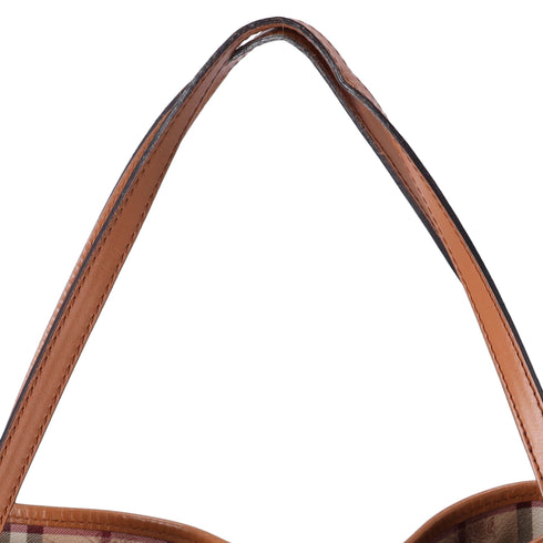 Burberry Small Canterbury Tote Haymarket Check Brown